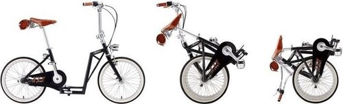 Складной велосипед - самокат 2in1, The-Sliders Metro, белого цвета цена и информация | Велосипеды | kaup24.ee