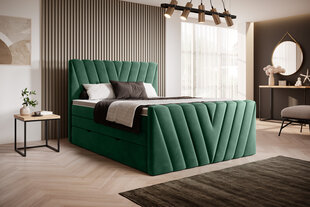 Кровать NORE Candice Lukso 35, 140x200 см, зеленый цвет цена и информация | Кровати | kaup24.ee