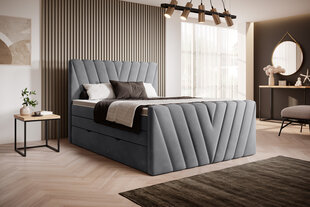 Кровать NORE Candice Sola 06, 140x200 см, серый цвет цена и информация | Кровати | kaup24.ee