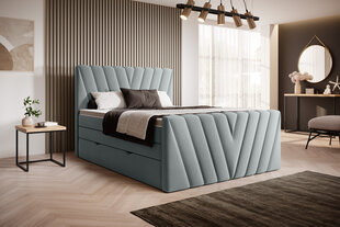 Кровать NORE Candice Savoi 100, 180x200 см, синего цвета цена и информация | Кровати | kaup24.ee