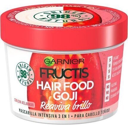Juuksemask Garnier Fructis Hair Food Goji 3-in-1, 390ml  hind ja info | Maskid, õlid, seerumid | kaup24.ee