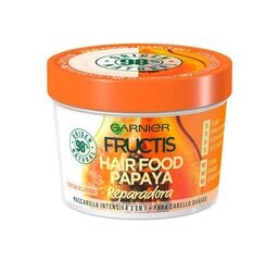 Восстанавливающая маска для волос Garnier Fructis Papaya Hair Food 390 мл  цена и информация | Маски, масла, сыворотки | kaup24.ee