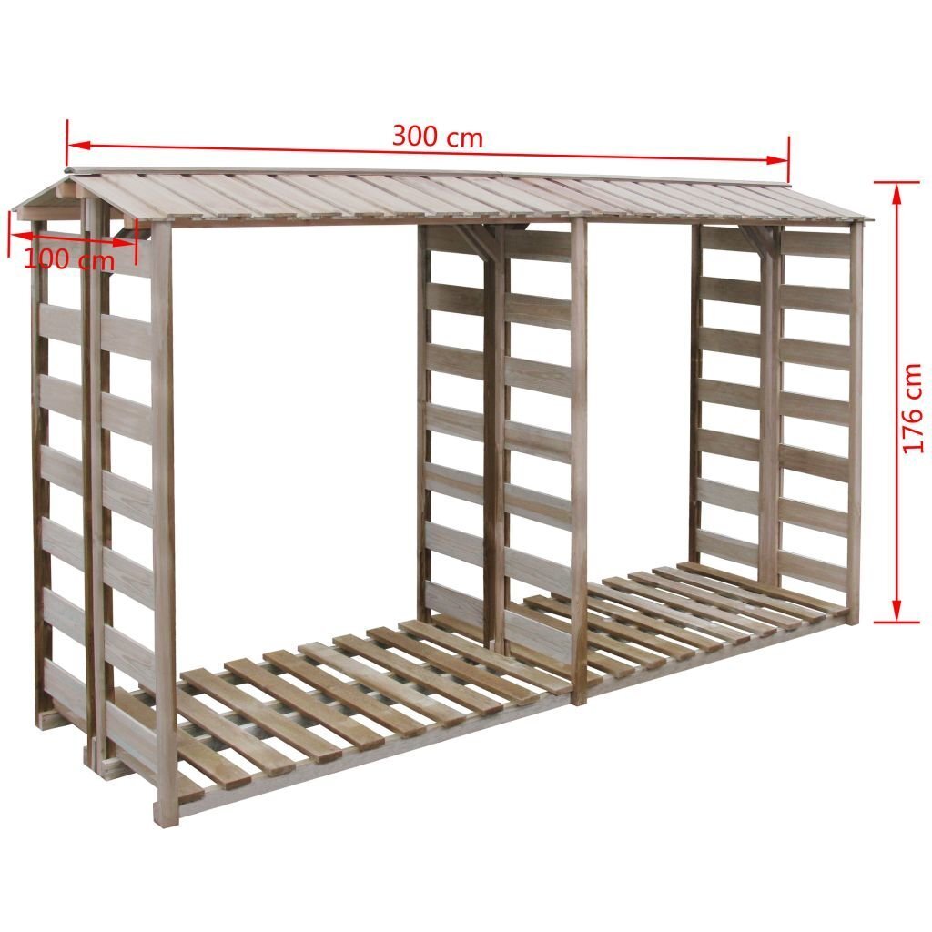 vidaXL puukuur 300 x 90 x 176 cm immutatud männipuit hind ja info | Kuurid ja aiamajad | kaup24.ee