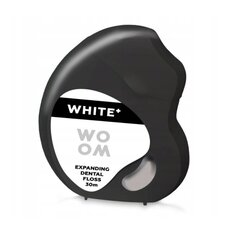 Зубная нить Woom White +, Expanding Dental Floss, 30 м цена и информация | Для ухода за зубами | kaup24.ee