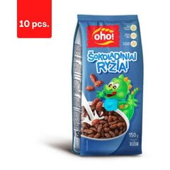 Šokolaadi riis OHO, 150 g x 10 tk. pakett hind ja info | Hommikuhelbed | kaup24.ee