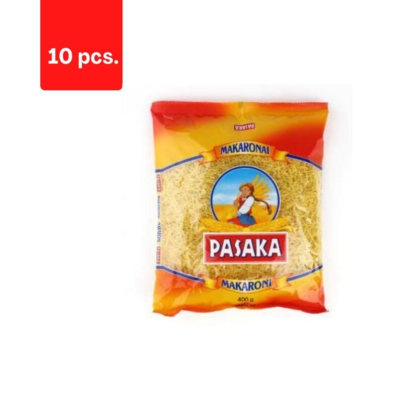 Pasta PASAKA, vermišell, 400 g x 10 tk. pakett цена и информация | Makaronid | kaup24.ee