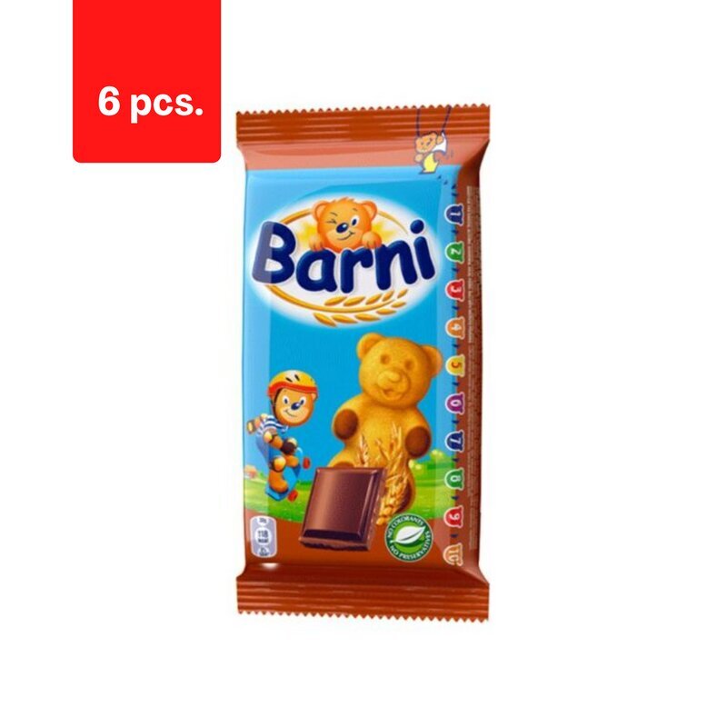 Küpsised BARNI Choco, 30 g x 6 tk. pakett цена и информация | Maiustused | kaup24.ee