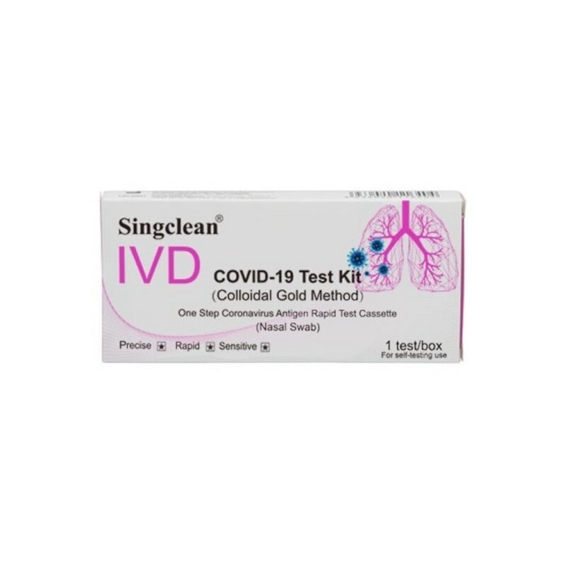 COVID-19 antigeeni kiirtest SINGCLEAN, nasaalne, 1 tk x 1 tk. hind ja info | COVID-19 kiirtestid | kaup24.ee