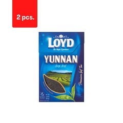 Lahtine must tee LOYD Yunnan, 80g x 2 tk. pakett hind ja info | Tee | kaup24.ee