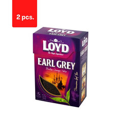 Maitsestatud must tee hakitud teerohust LOYD Earl Grey, 100g x 2 tk. pakett hind ja info | Tee | kaup24.ee