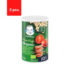 Органические овсяные чипсы с помидорами и морковью GERBER (10+ месяцев), 35 г х 2 шт.  цена и информация | Закуски, чипсы | kaup24.ee