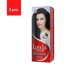 Краска для волос LONDA Black, 2/0 х 3 шт.  цена и информация | Краска для волос | kaup24.ee