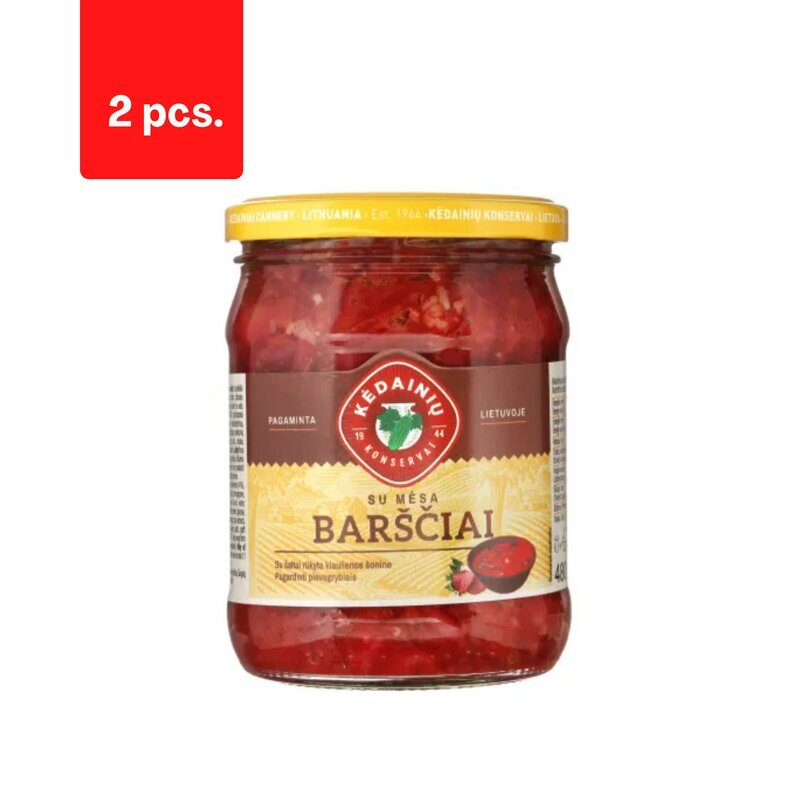 BORŠ lihaga, 480 g x 2 tk. pakett цена и информация | Hoidised, keedised, konservid | kaup24.ee