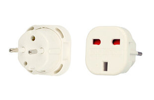 Laadija adapter Ühendkuningriigi/Poola jaoks hind ja info | USB jagajad, adapterid | kaup24.ee