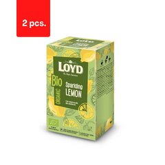 Orgaaniline taimetee LOYD Sparkling lemon, 20 x 2g x 2 pakki. pakett hind ja info | Tee | kaup24.ee