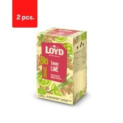 Orgaaniline taimetee LOYD Tangy Lime, 20 x 2g x 2 pakki. pakett цена и информация | Чай | kaup24.ee