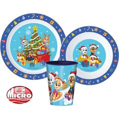 Nõudekomplekt Paw Patrol Christmas, 3-osaline цена и информация | Посуда, тарелки, обеденные сервизы | kaup24.ee