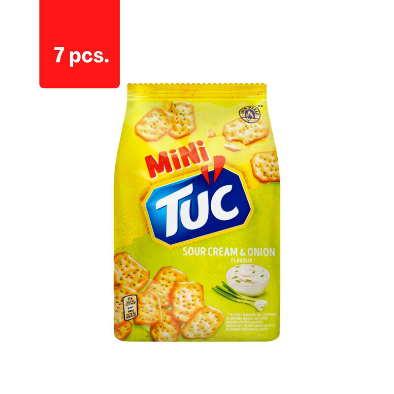 Kreekerid TUC Mini, hapukoore ja sibulaga, 100 g x 7 tk. pakett hind ja info | Suupisted, krõpsud | kaup24.ee