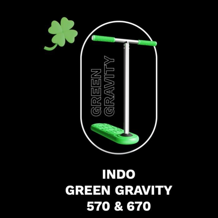 Batuudi tõukertaas Indo 670 Green Gravity Trampoline Scooter, 670mm цена и информация | Tõukerattad | kaup24.ee