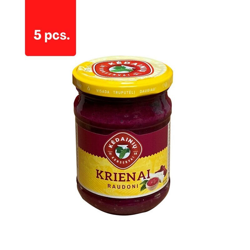 Punane mädarõigas KÄDAINIU, 250 g x 5 tk. pakett hind ja info | Hoidised, keedised, konservid | kaup24.ee