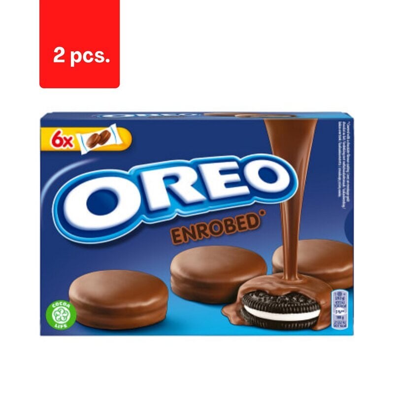 Küpsised OREO piimašokolaadiga kaetud 246g x 2tk. pakett hind ja info | Maiustused | kaup24.ee