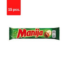 Šokolaaditahvel MANIJA, sarapuupähklitega, 49 g x 15 tk. pakett hind ja info | Maiustused | kaup24.ee