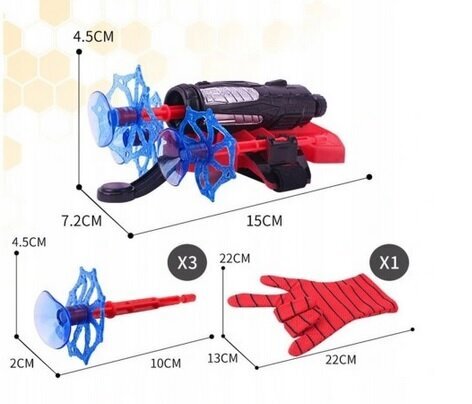 Kinnas Spiderman kleepuvate kuulide ja maskiga hind ja info | Poiste mänguasjad | kaup24.ee