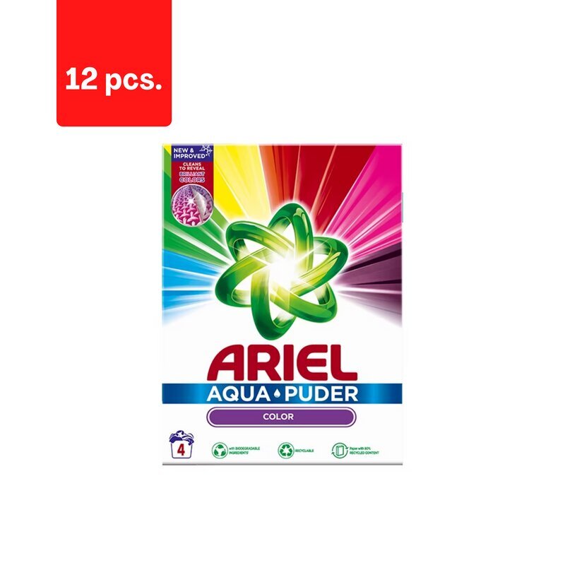 Pesupulber ARIEL Color, 4 pesu/ 260 g x 12 tk. hind ja info | Pesuvahendid | kaup24.ee