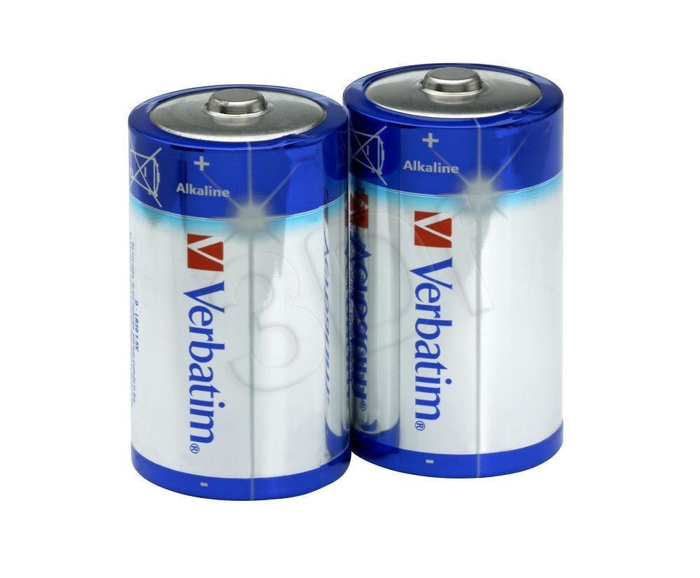 Patarei Verbatim D Alkaline 2tk/pk /10/50 hind ja info | Patareid | kaup24.ee