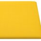 Seinapaneelid vidaXL 12 tk, kollane, 60 x 30 cm, samet, 2,16 m² hind ja info | Lae-, seinakaunistus elemendid | kaup24.ee