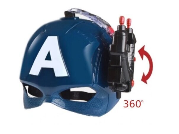 Kiiver-mask Kapten Ameerika LED-valgustusega hind ja info | Poiste mänguasjad | kaup24.ee