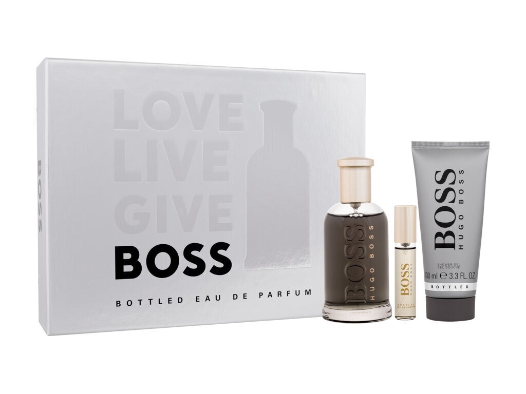 Komplekt Hugo Boss Bottled Man meestele EDP 100ml + EDP 10ml + dušigeel 100ml цена и информация | Meeste parfüümid | kaup24.ee