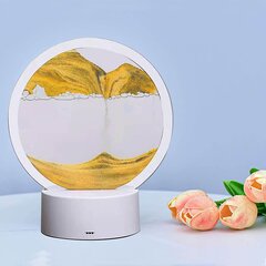 LED laualamp "Sand Art" puutetundlik RGB valgustusega, kollane цена и информация | Настольные лампы | kaup24.ee