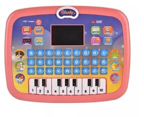 Многофункциональный музыкальный обучающий сенсорный планшет, розовый цена и информация | Развивающие игрушки | kaup24.ee