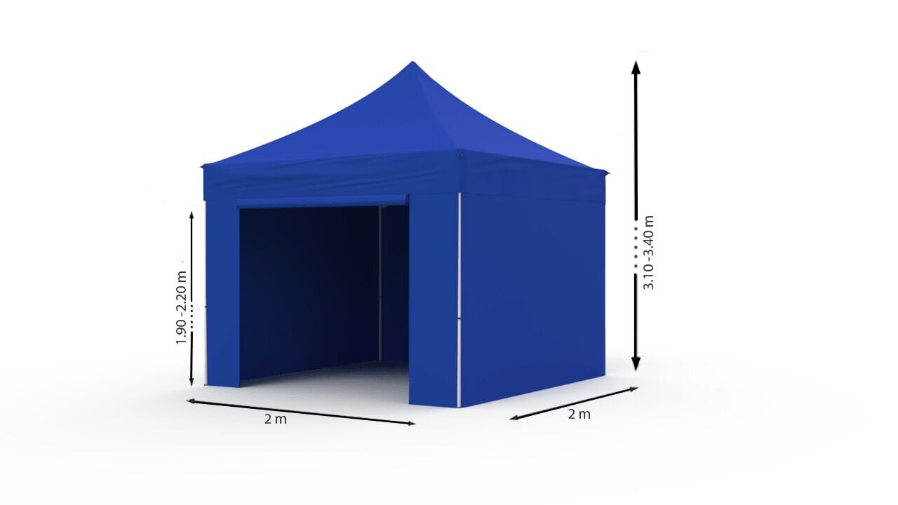 Pop-up telk 2x2 sinine Zeltpro PROFRAME цена и информация | Telgid | kaup24.ee