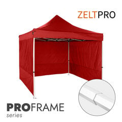 Pop-up telk 2x2 punane Zeltpro PROFRAME hind ja info | Telgid | kaup24.ee