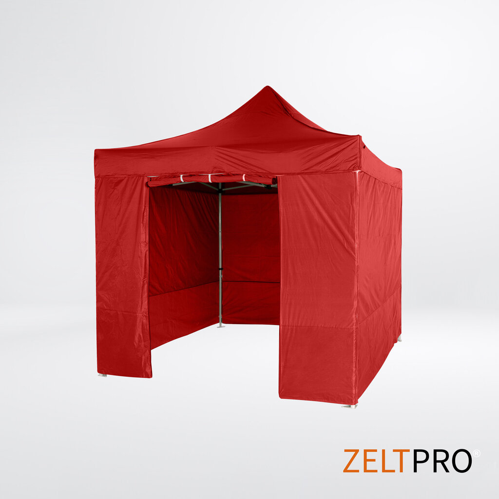 Pop-up telk 3x3 punane Zeltpro PROFRAME hind ja info | Telgid | kaup24.ee