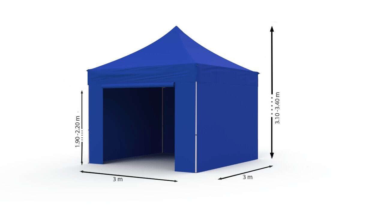 Pop-up telk 3x3 sinine Zeltpro PROFRAME цена и информация | Telgid | kaup24.ee