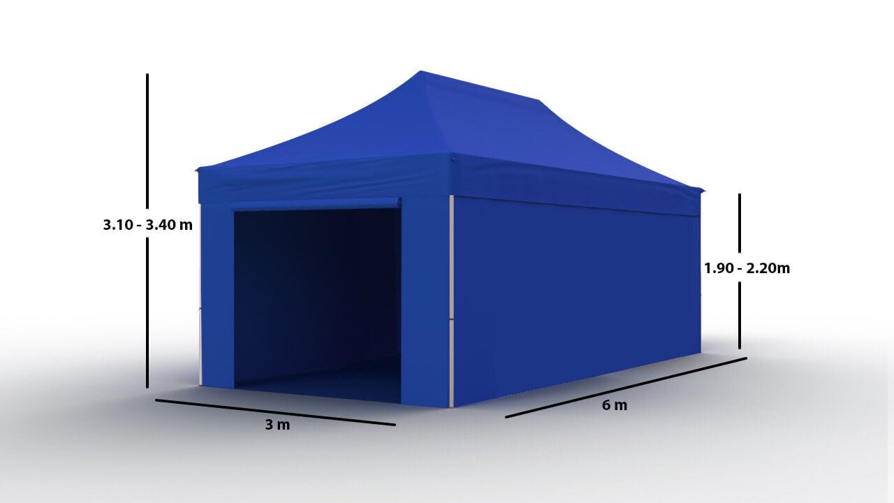 Pop-up telk 3x6 sinine Zeltpro TITAAN hind ja info | Telgid | kaup24.ee