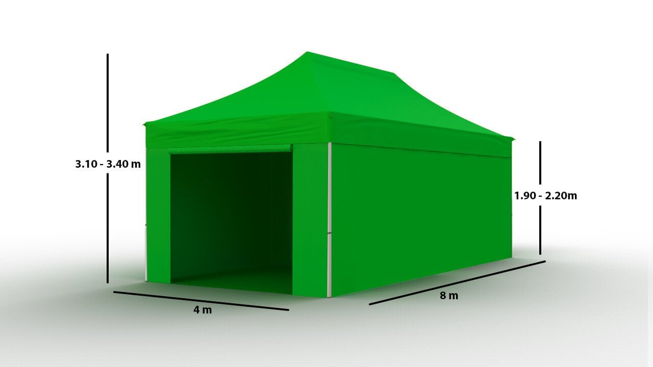 Pop-up telk 4x8 roheline Zeltpro TITAAN hind ja info | Telgid | kaup24.ee