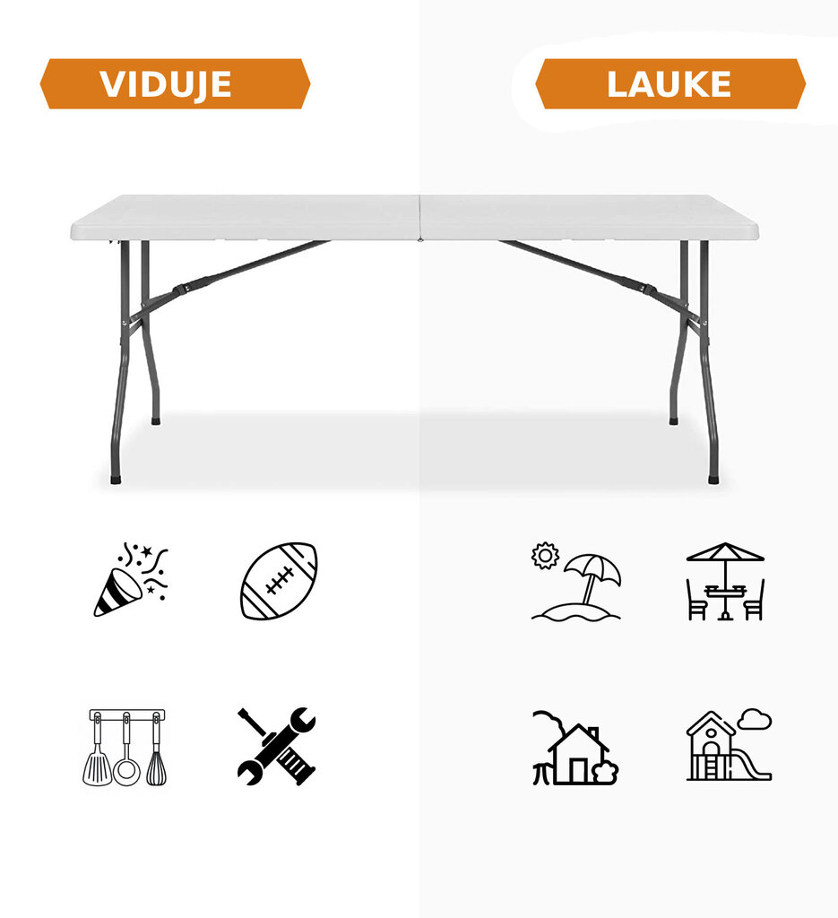 Kokkupandav laud Tonro, 150 cm hind ja info | Aialauad | kaup24.ee
