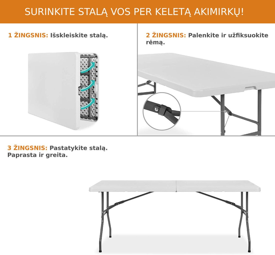 Kokkupandav laud Tonro, 240 cm цена и информация | Aialauad | kaup24.ee