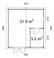 Aiamaja Ireene 21,9+5,2 m² hind ja info | Kuurid ja aiamajad | kaup24.ee