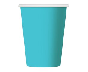 Одноразовые бумажные стаканчики, 270 мл, 6 шт, цвет: light blue (PF-KJB) 8297 цена и информация | Праздничная одноразовая посуда | kaup24.ee