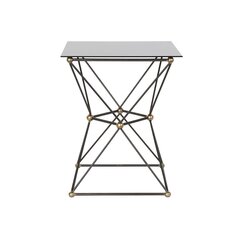 Külglaud DKD Home Decor, metall/klaas, (45 x 45 x 55,5 cm) цена и информация | Журнальные столики | kaup24.ee