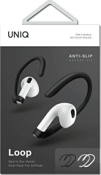 Kõrvakonks Uniq Loop Sports Ear Hooks Airpods-le, valge цена и информация | Kõrvaklappide tarvikud | kaup24.ee