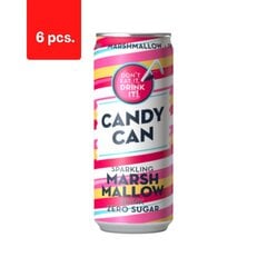 Gaseeritud karastusjook Candy Can, vahukommi maitsega, magusainetega, 0,33l D x 6 tk pakett hind ja info | Karastusjoogid | kaup24.ee