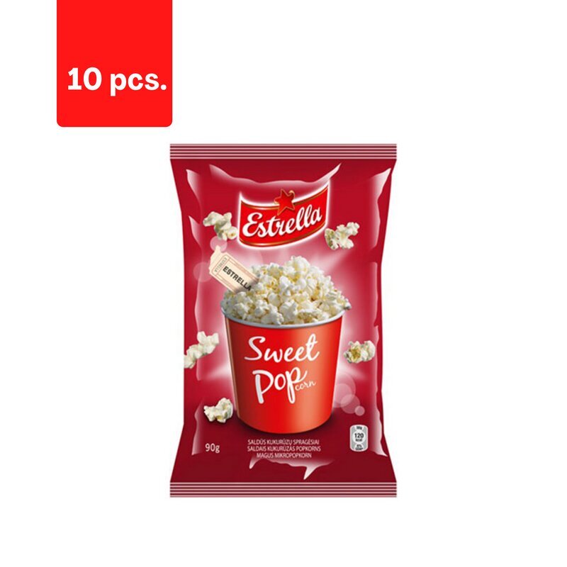 Popkorn Estrella, magus, 90 g x 10 tk pakett цена и информация | Suupisted, krõpsud | kaup24.ee