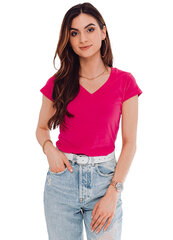 Женская футболка с V-образным вырезом Edoti SLR002, розовая цена и информация | Женские футболки | kaup24.ee