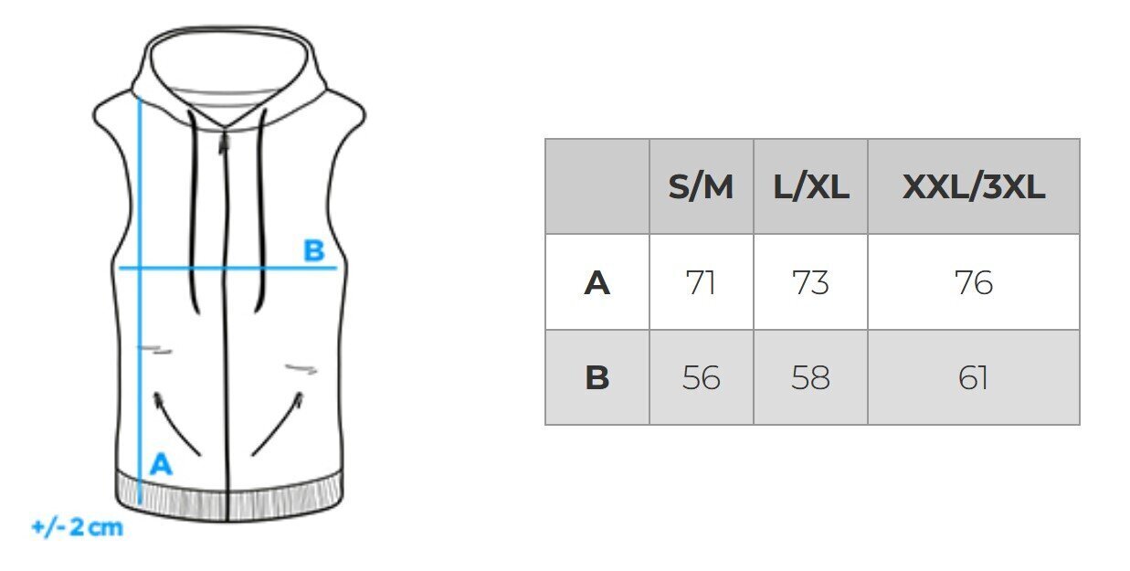 Meeste tepitud vest Ombre V54 tumeroheline цена и информация | Meeste vestid | kaup24.ee